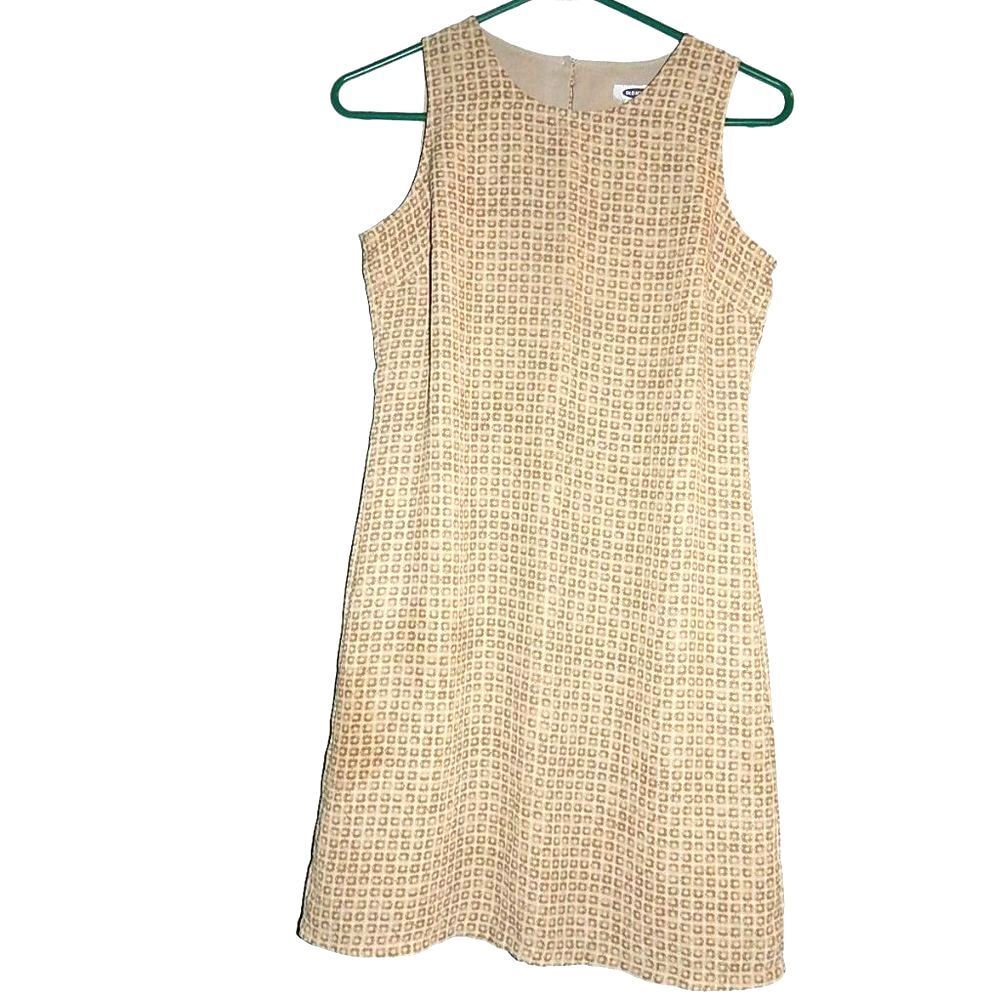 Old Navy women’s size 2 tan geometric print sleeveless tank dress